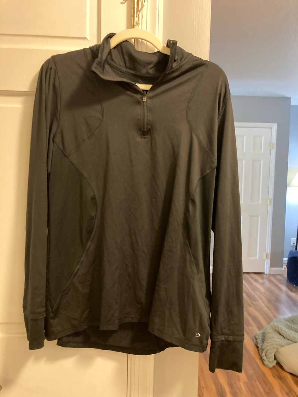 Champion Women’s Black Zip-Up Long Sleeve Top size XL